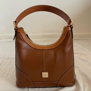 Dooney & Bourke brown leather hobo bag